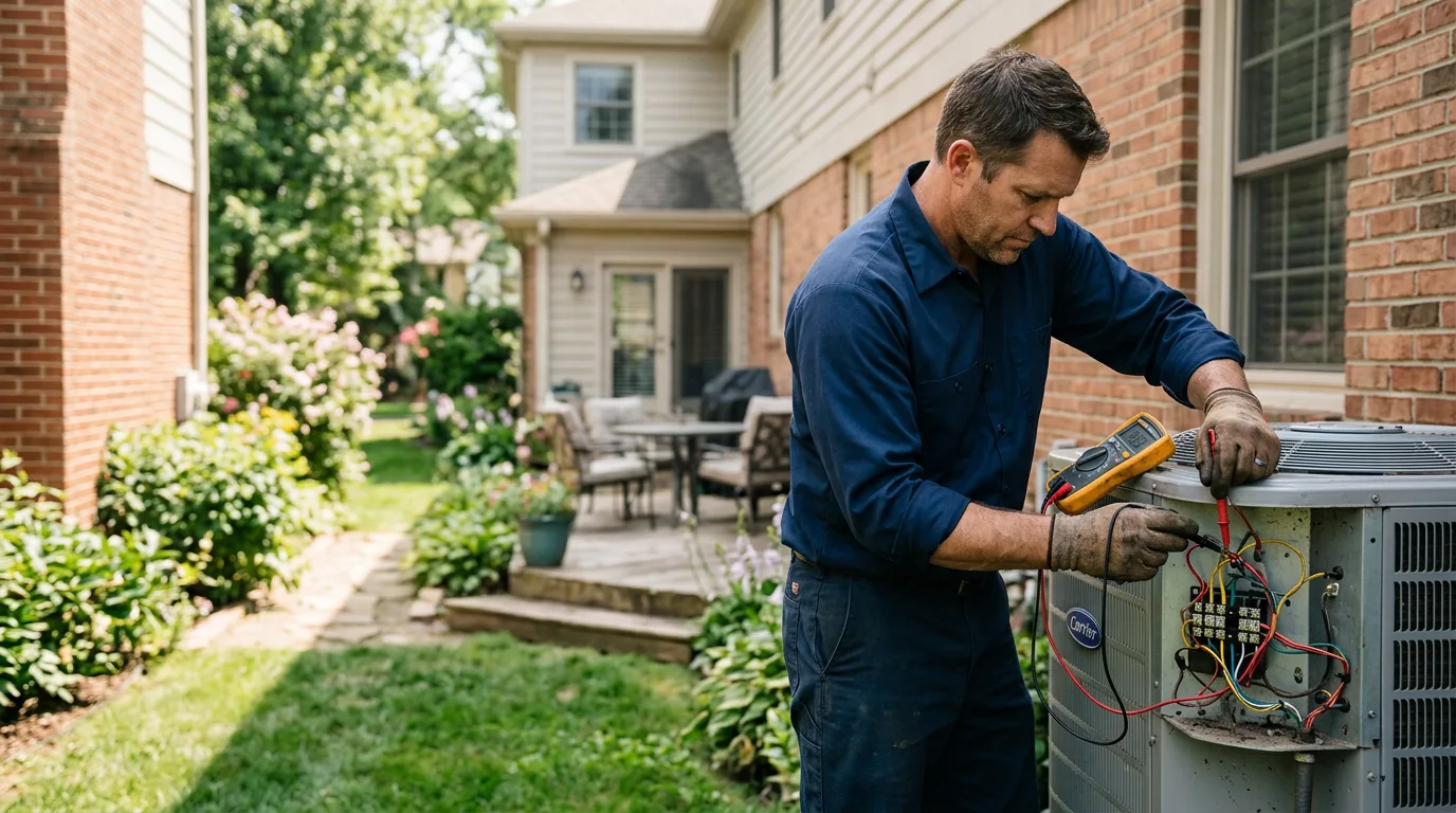 HVAC technician working near Danielsville, PA